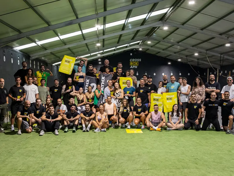 Foto de grupo de la comunidad Cross Box APH en APH Games 2026, en el box de Viseu